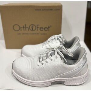 Orthofeet Kita Women's Size 8 B White Slip Resistant Walking Shoes NIB
